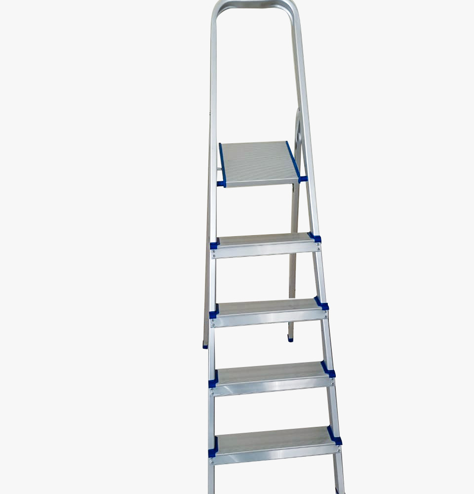 Foldable aluminum ladder - 5 Steps