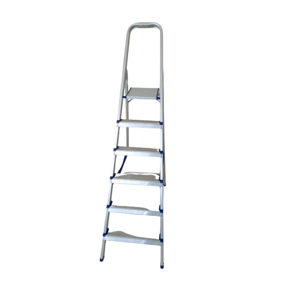 Foldable aluminum ladder - 6 Steps